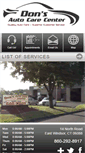 Mobile Screenshot of donsautocarecenter.com