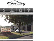 Tablet Screenshot of donsautocarecenter.com